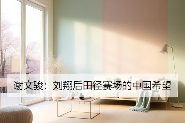 谢文骏：刘翔后田径赛场的中国希望